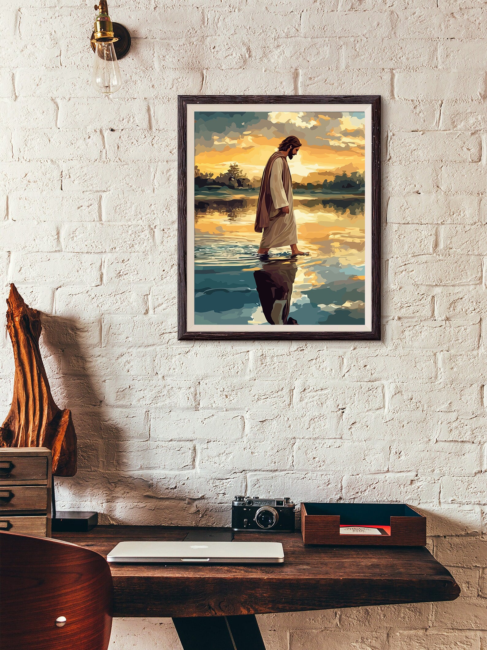 Set Pictură pe numere – Isus Hristos Mergând Pe Apă 6267