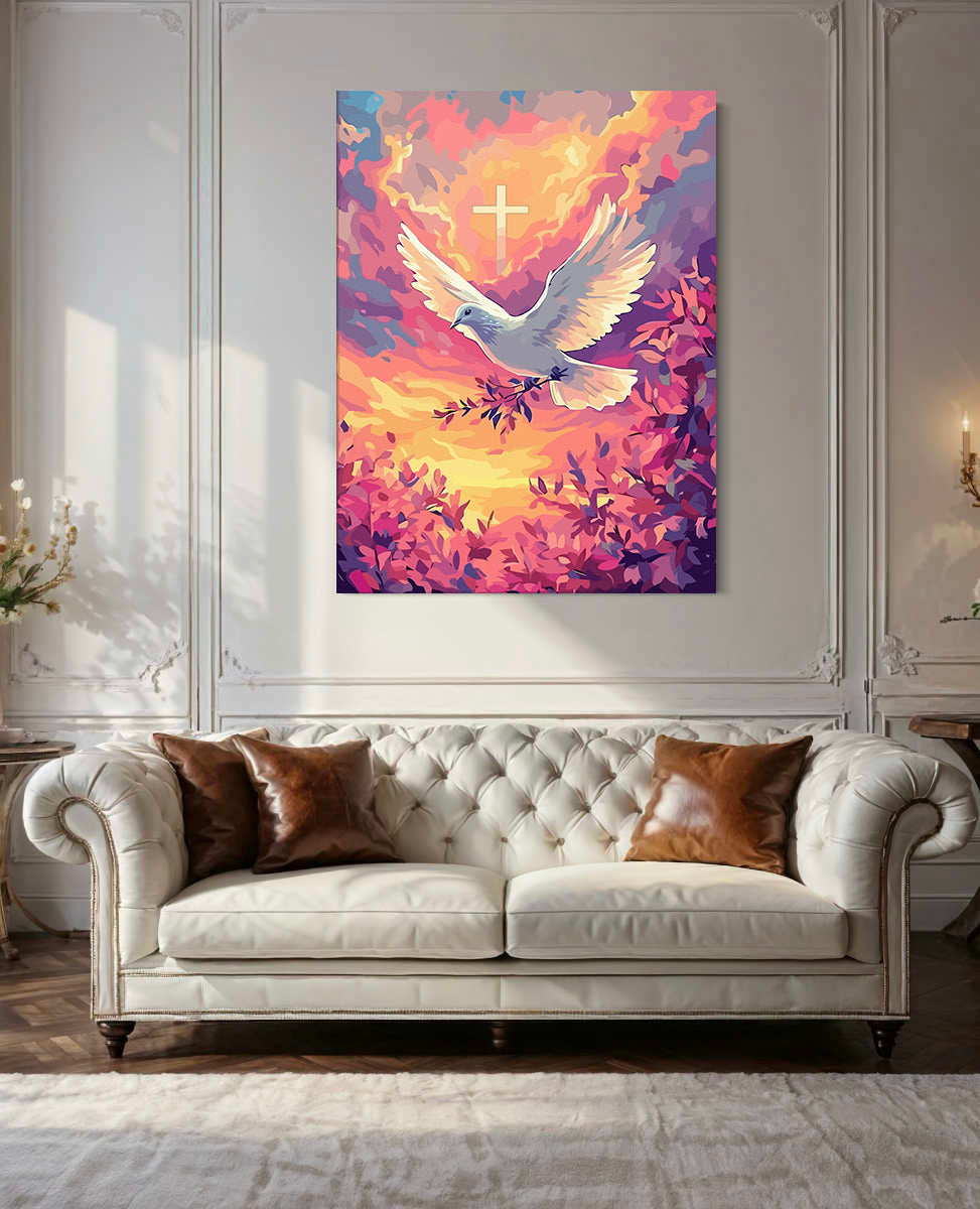 Set Pictură pe numere – Porumbelul Alb 6285