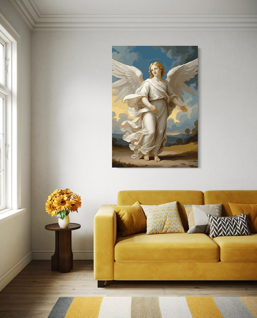Set Pictură pe numere – Înger Ceresc În Robe Albe 6304