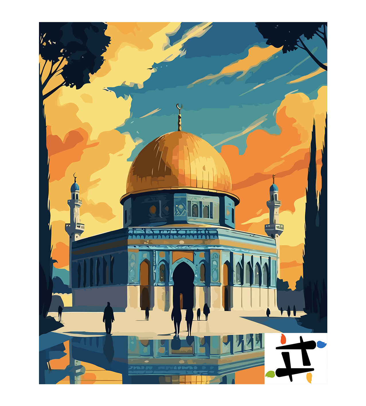 Set Pictură pe numere – Cupola Stâncii 6306