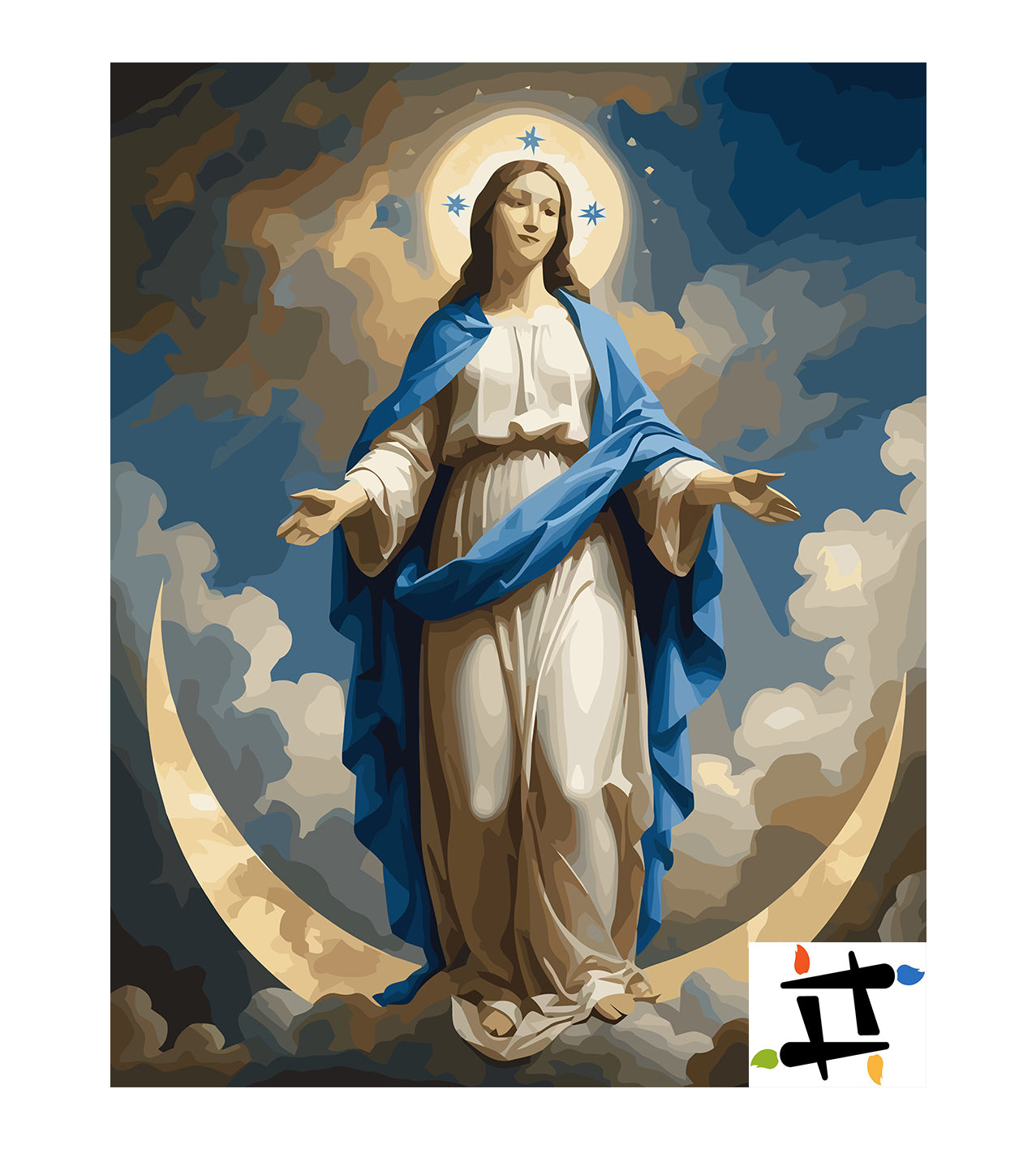 Set Pictură pe numere – Fecioara Maria 6307