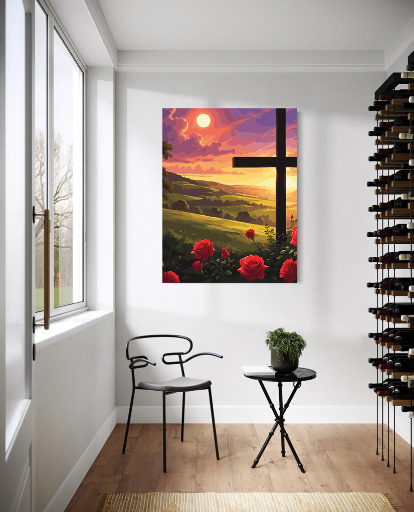 Set Pictură pe numere – Cruce La Apus 6316