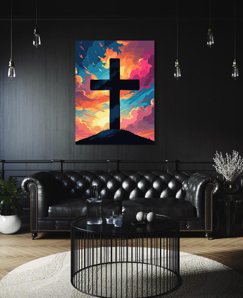 Set Pictură pe numere – Cruce La Apus 6330