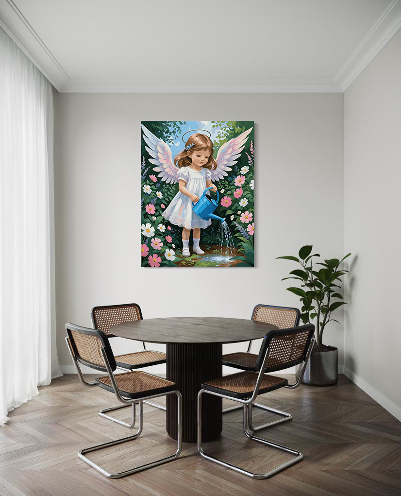 Set Pictură pe numere – Îngerașul În Grădină 6349