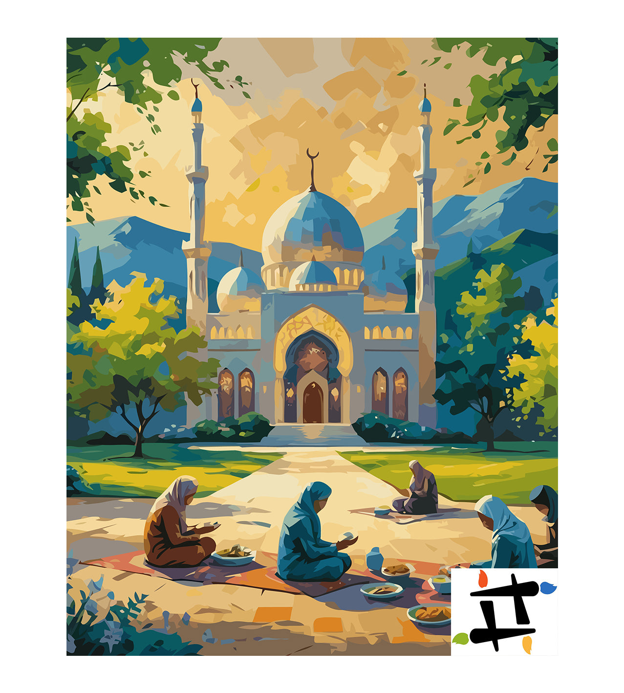 Set Pictură pe numere – Sărbătoarea De Ramadan 6351