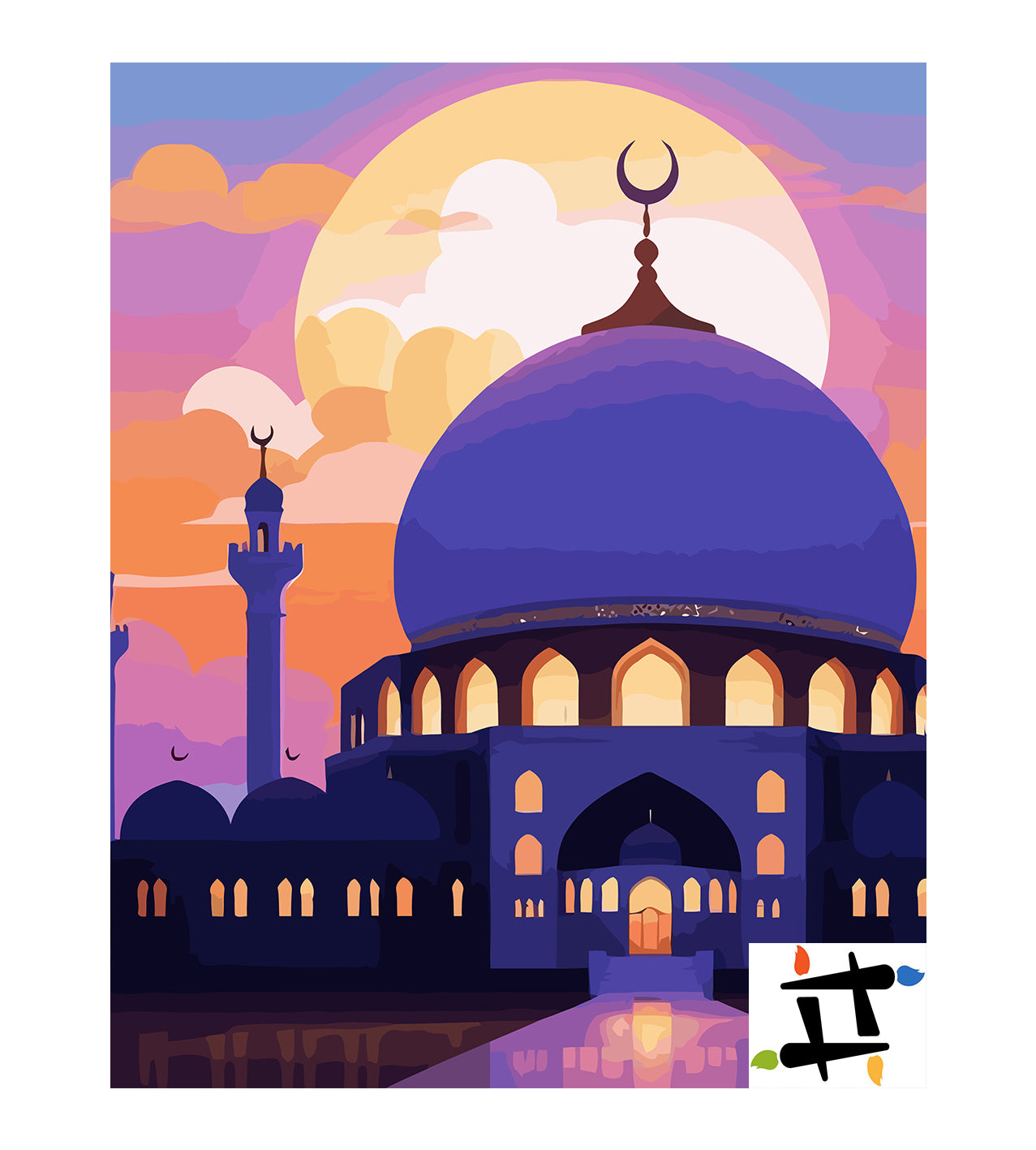 Set Pictură pe numere – Apus Islamic 6365