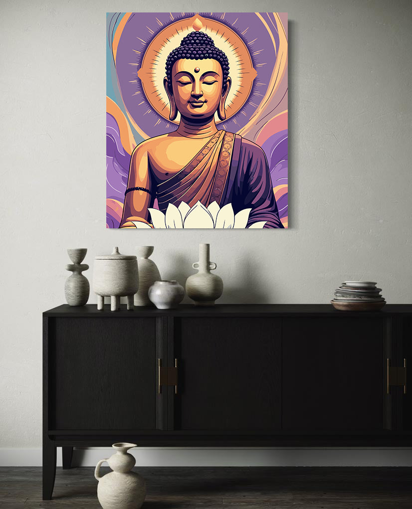 Set Pictură pe numere – Gautama Buddha 6376