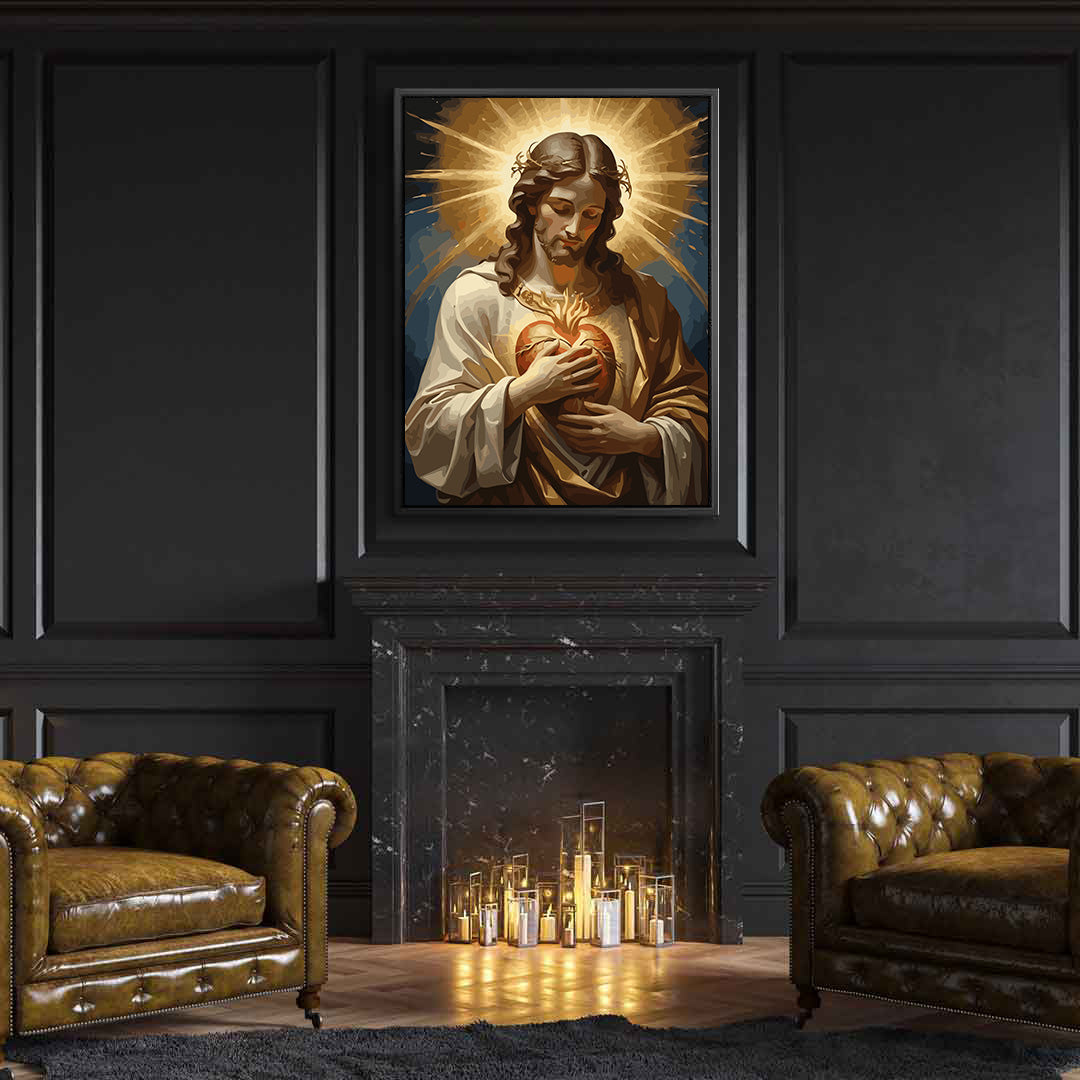 Set Pictură pe numere – Inima Sacră A Lui Iisus 6377