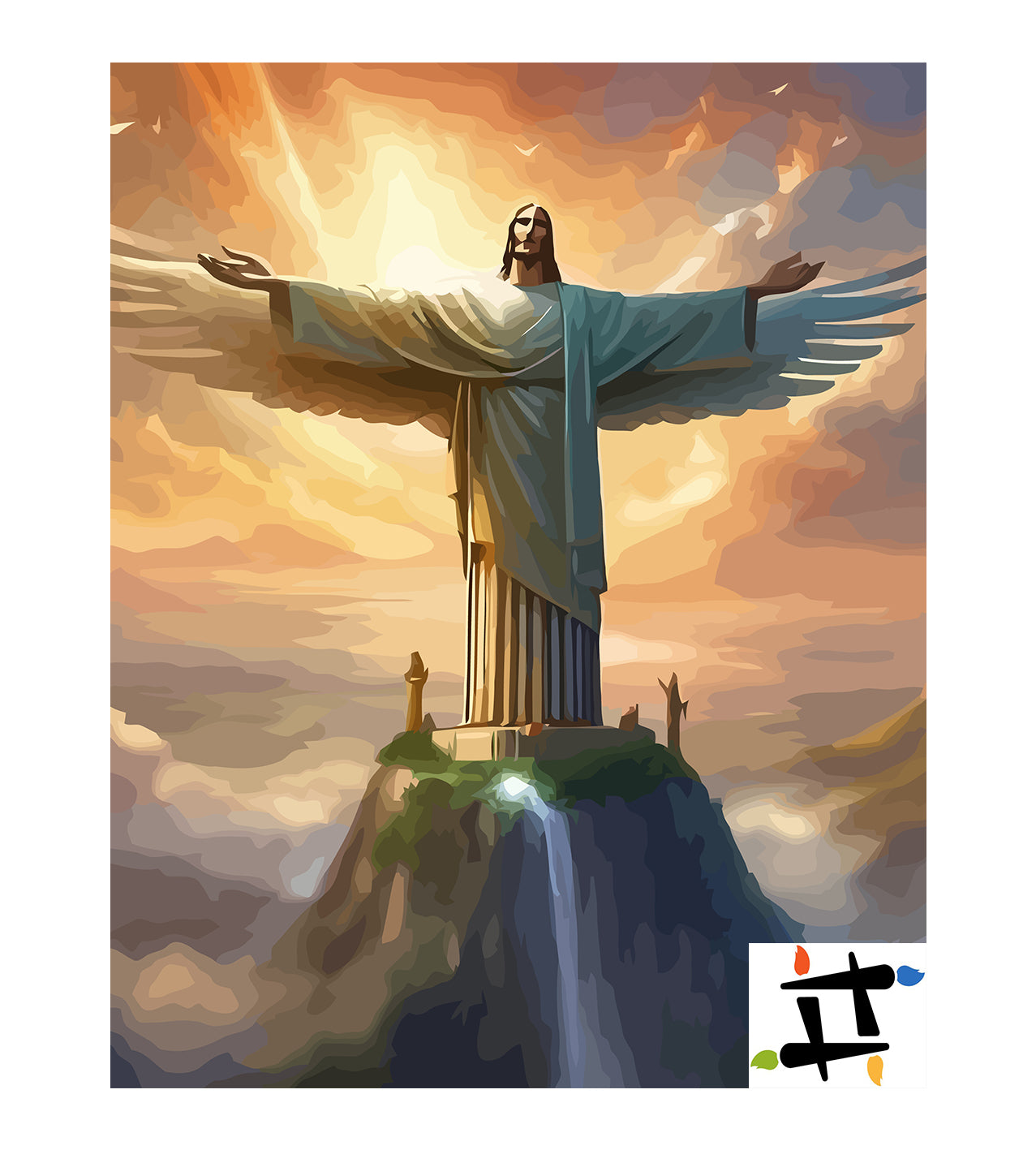 Set Pictură pe numere – Cristo Redentor 6391