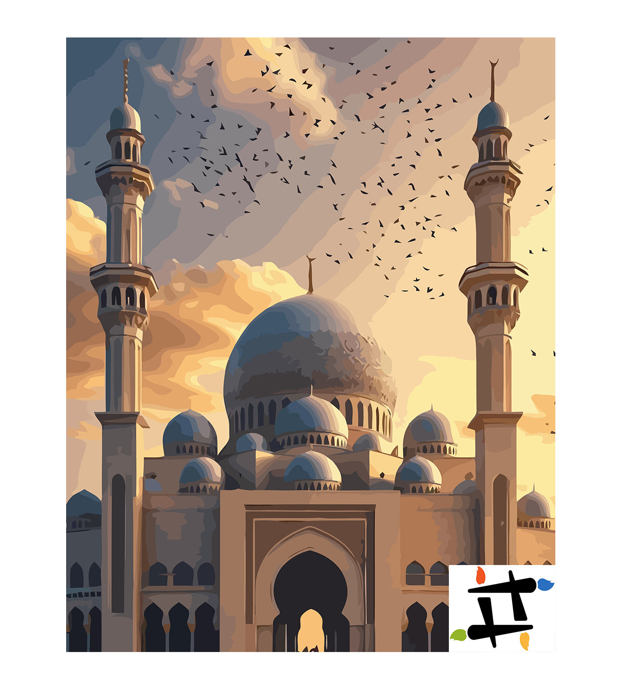 Set Pictură pe numere – Farul Cunoașterii Islamice 6394