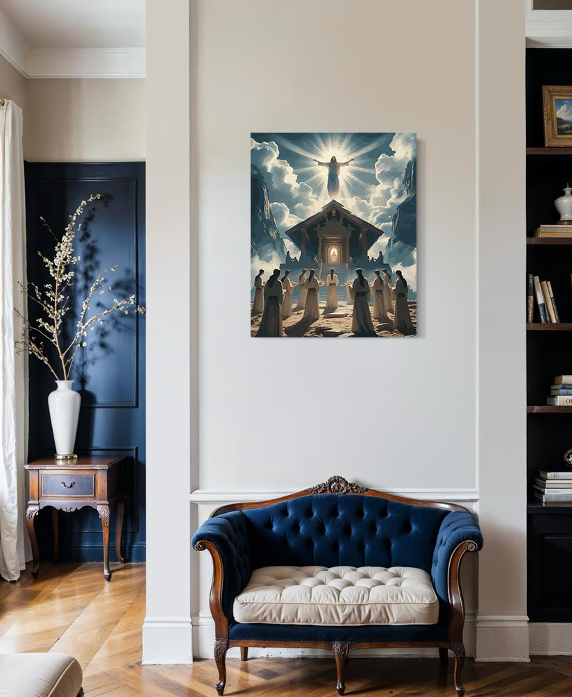 Set Pictură pe numere – Înălțarea Domnului La Cer 6398