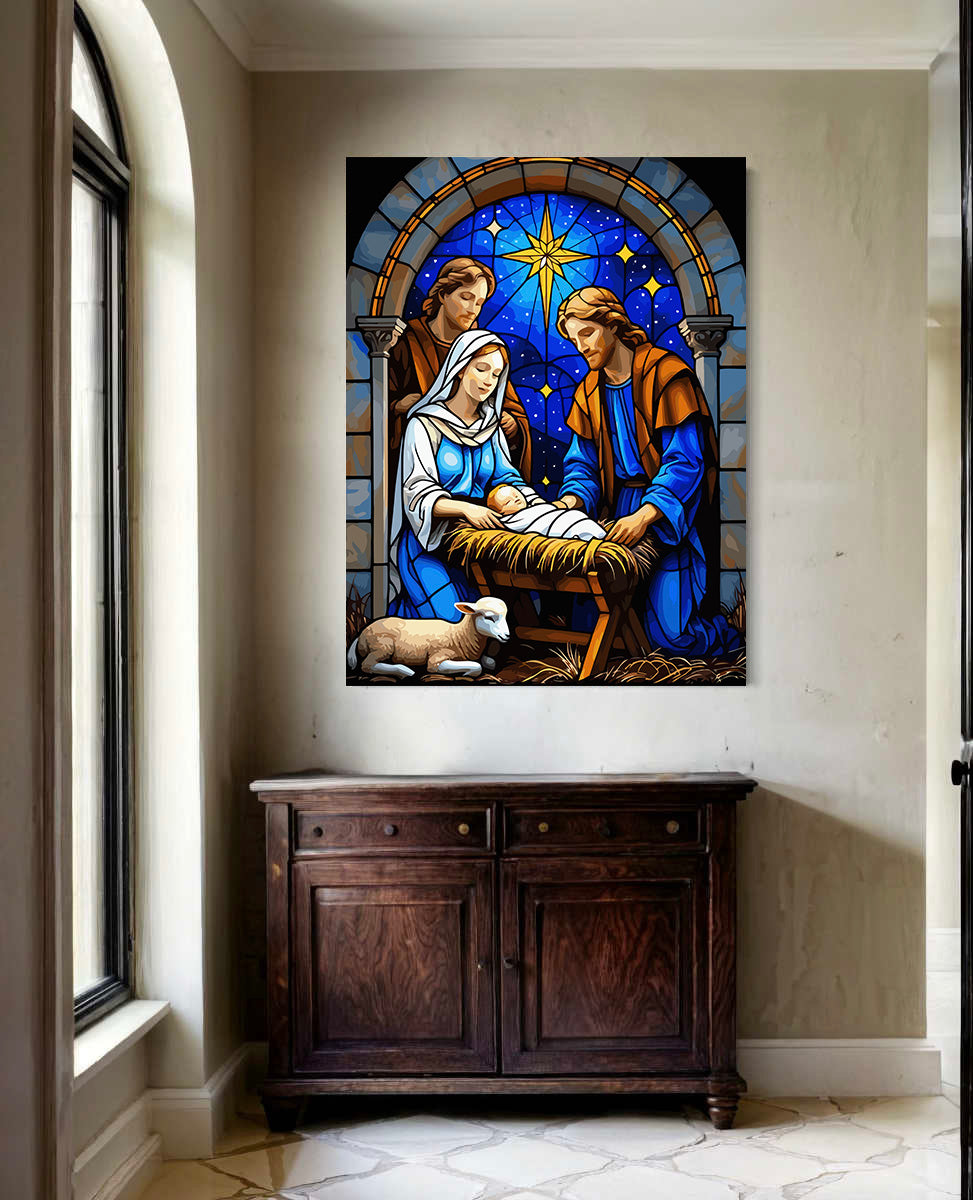 Set Pictură pe numere – Nașterea Domnului 6401