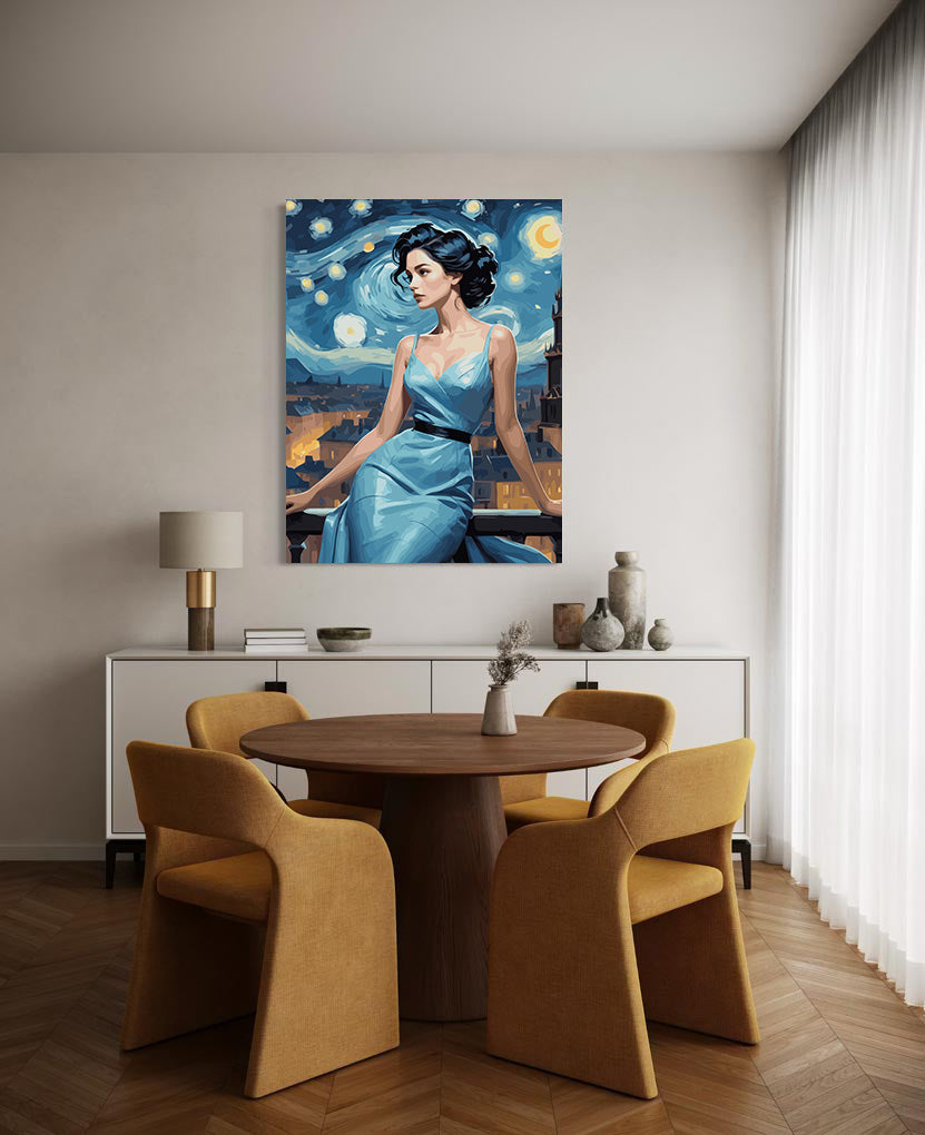 Set Pictură pe numere – Femeie Enigmatică 6435