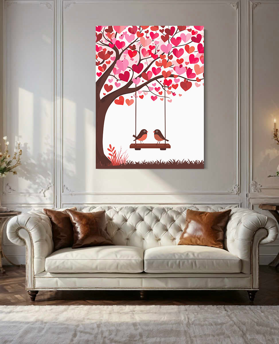 Set Pictură pe numere – Păsărele Îndrăgostite 6464