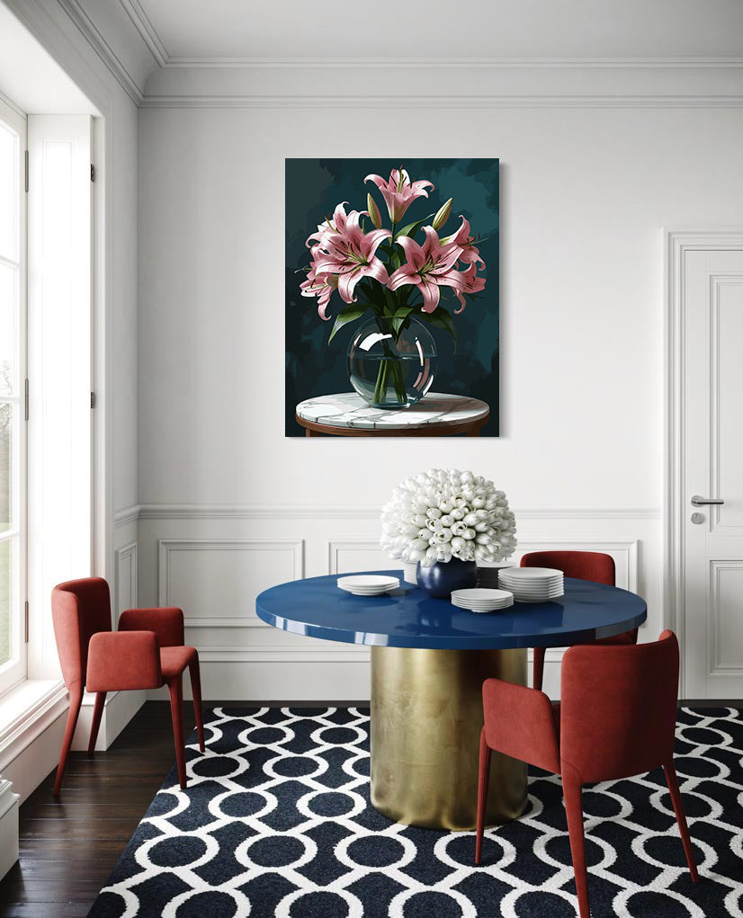 Set Pictură pe numere – Crinii roz 6815