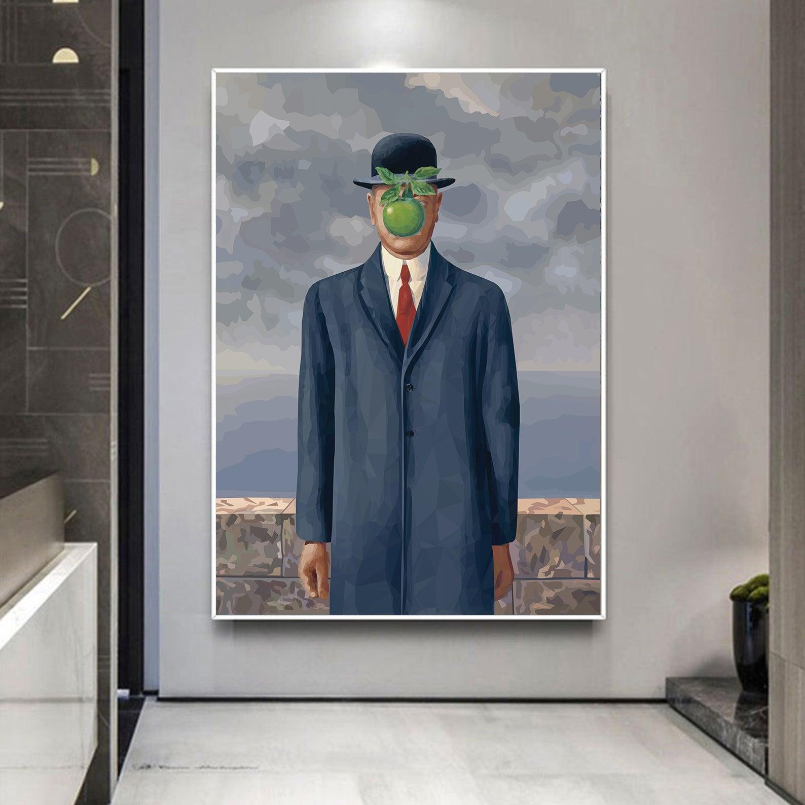 Leinwandgemälde - Der Menschensohn von Rene Magritte