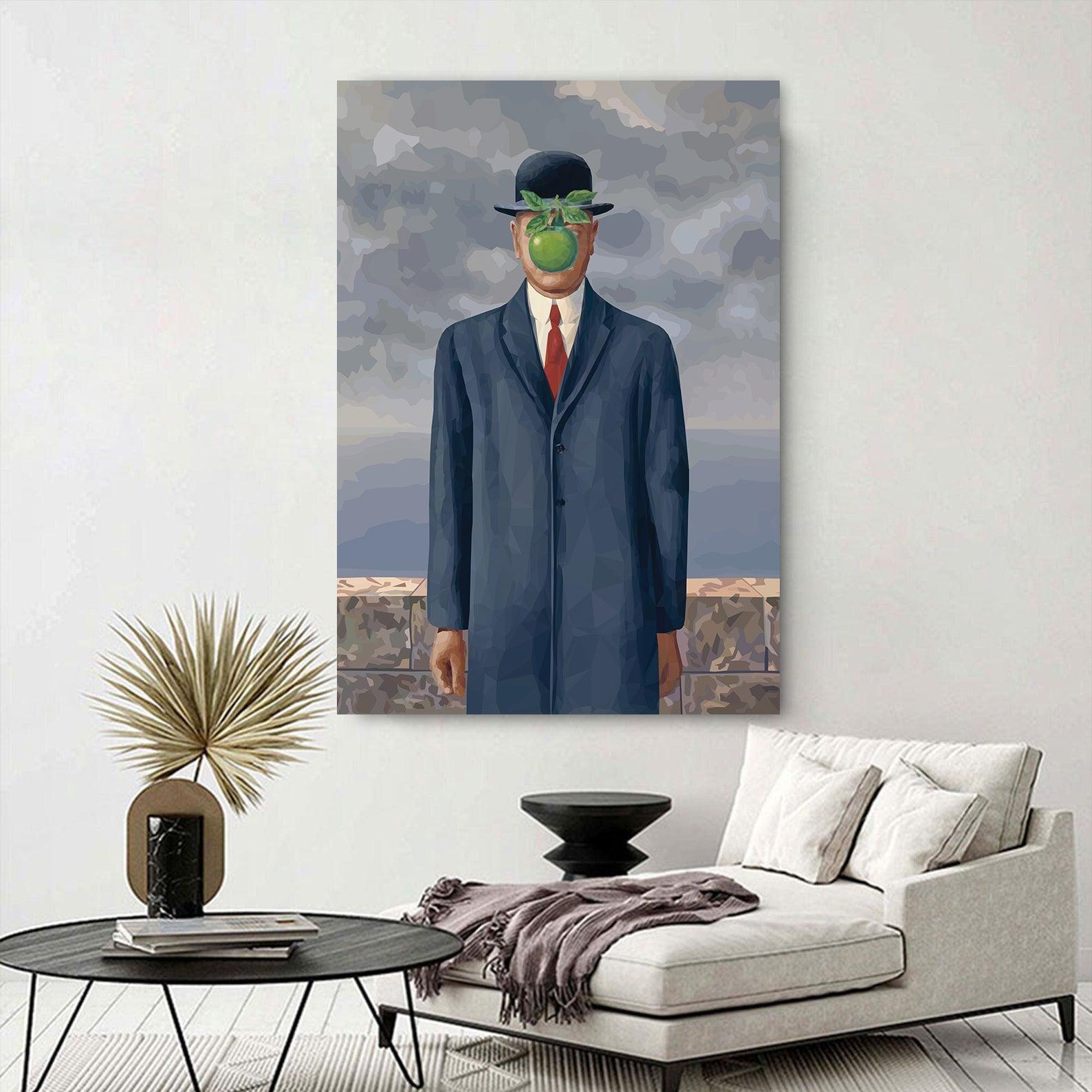 Leinwandgemälde - Der Menschensohn von Rene Magritte