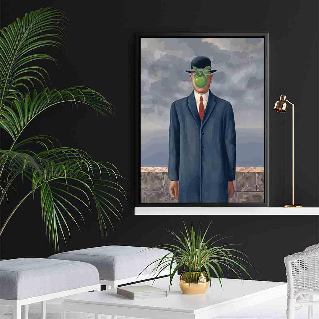 Leinwandgemälde - Der Menschensohn von Rene Magritte