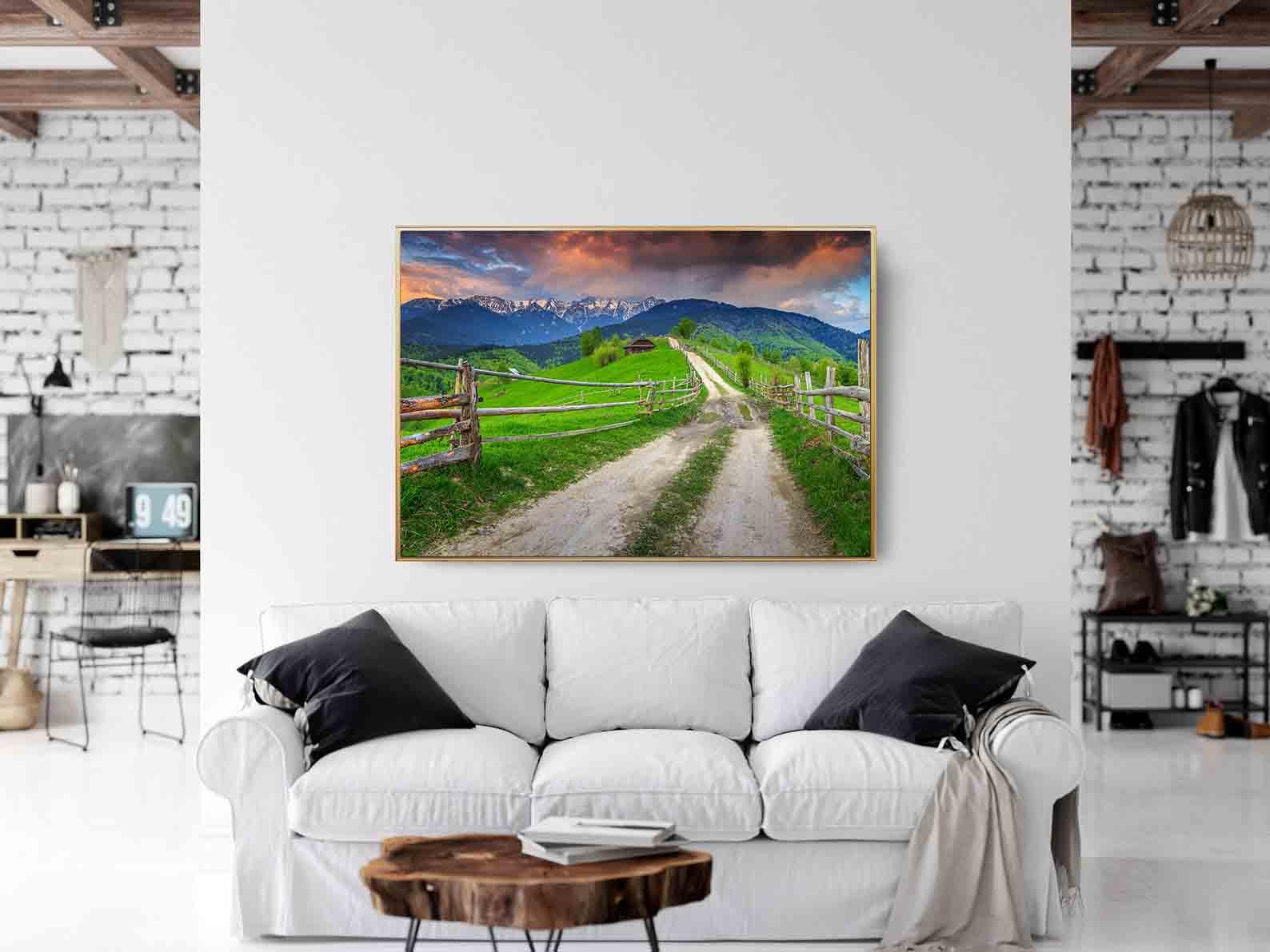 Leinwandbild - Sommerliche Alpenlandschaft