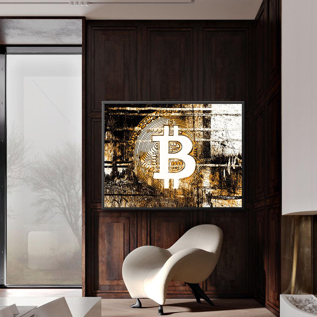 Leinwandgemälde - Bitcoin