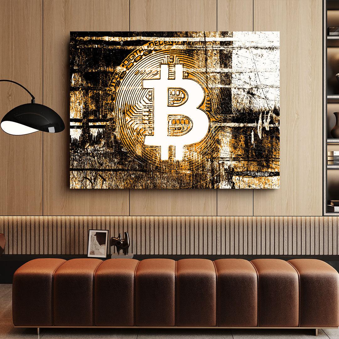Leinwandgemälde - Bitcoin