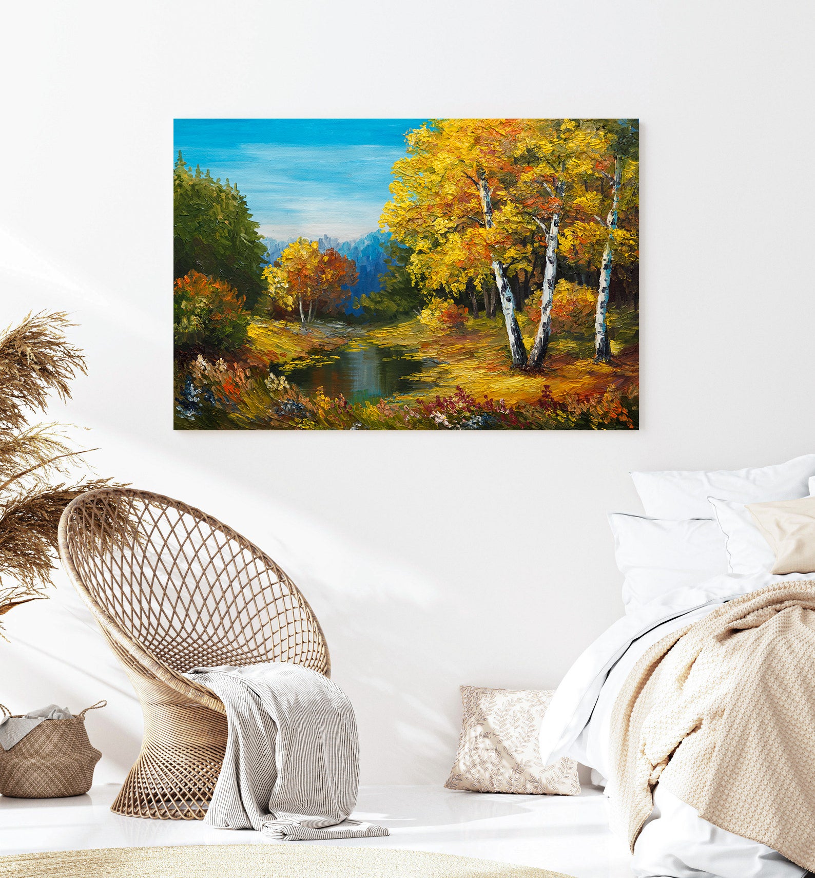 Leinwandgemälde - Herbstlandschaft
