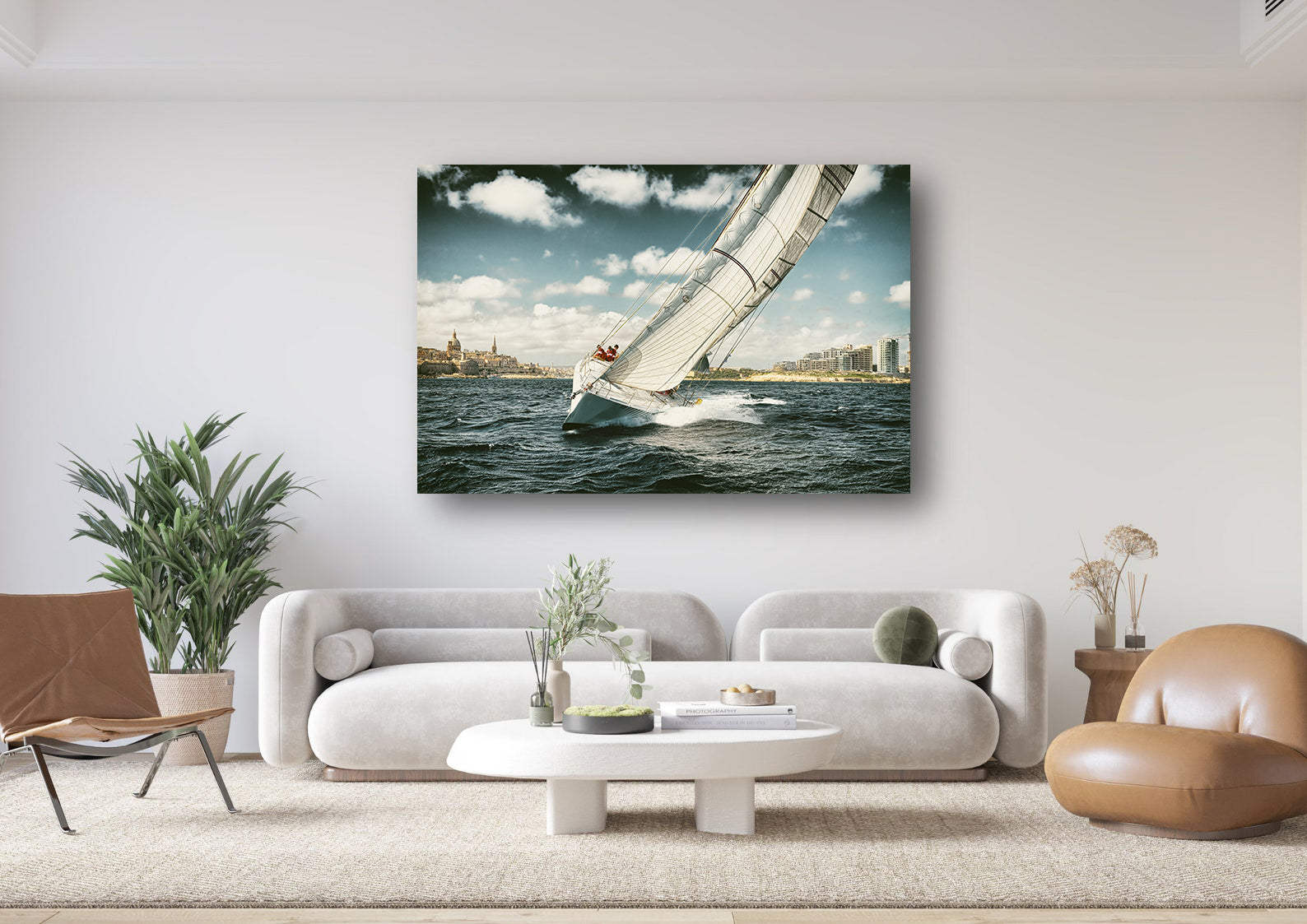 Leinwandbild - Segelboot