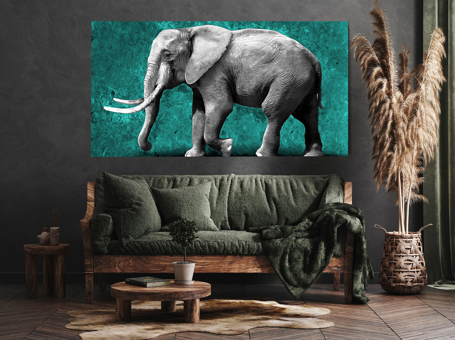 Leinwandbild - Elefant