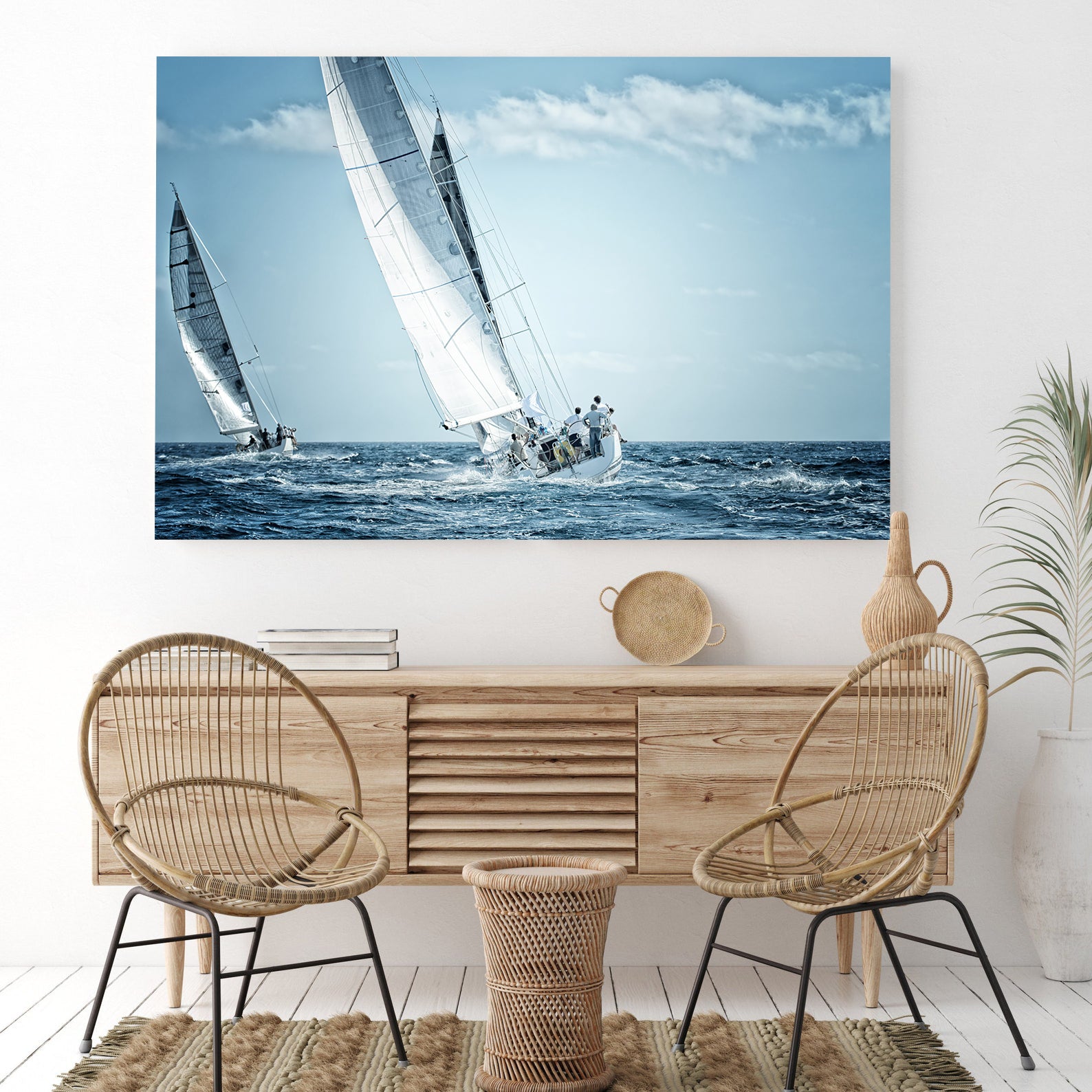 Leinwandbild - Segelboote