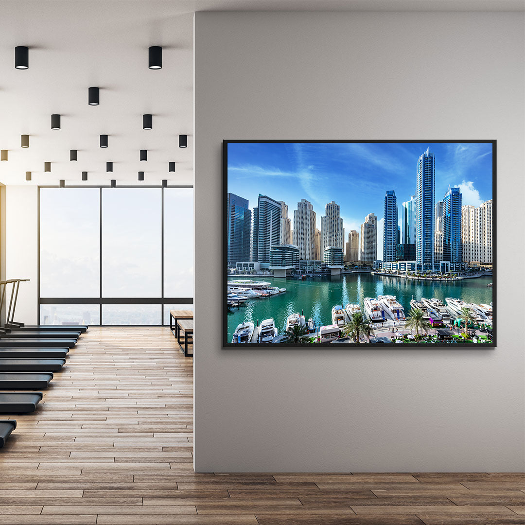 Leinwandgemälde - Dubai Marina Landschaft