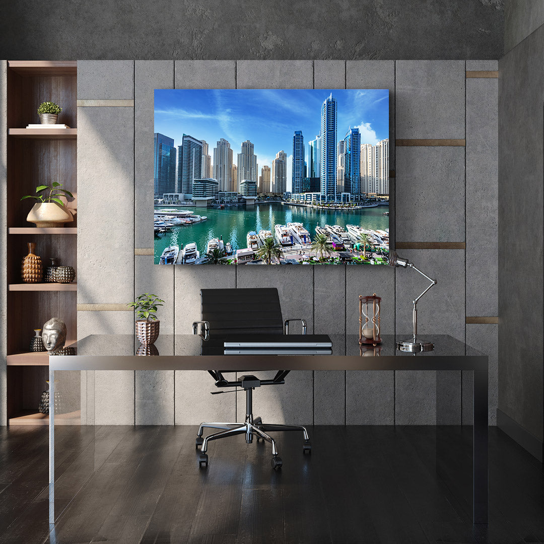 Leinwandgemälde - Dubai Marina Landschaft