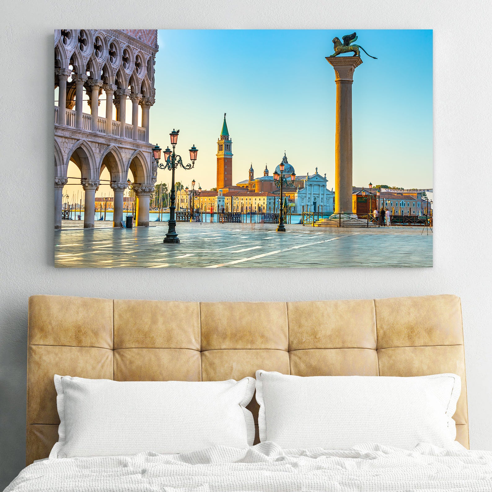 Leinwandgemälde - Markusplatz Venedig