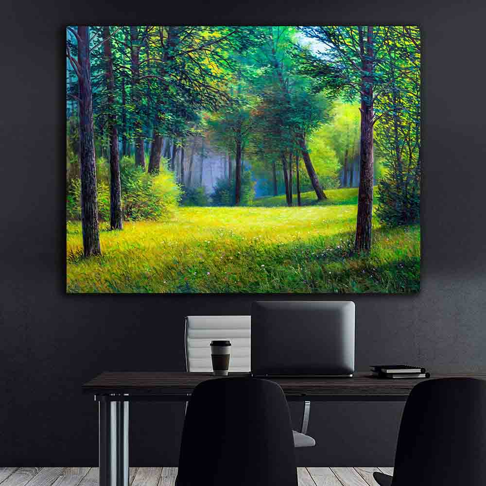 Leinwandbild - Sommerwald