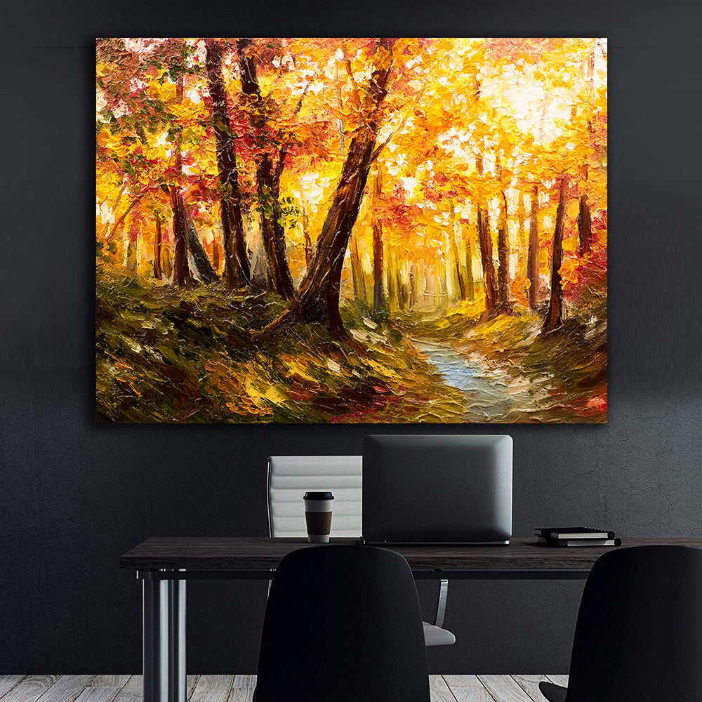 Leinwandgemälde - Herbstlandschaft