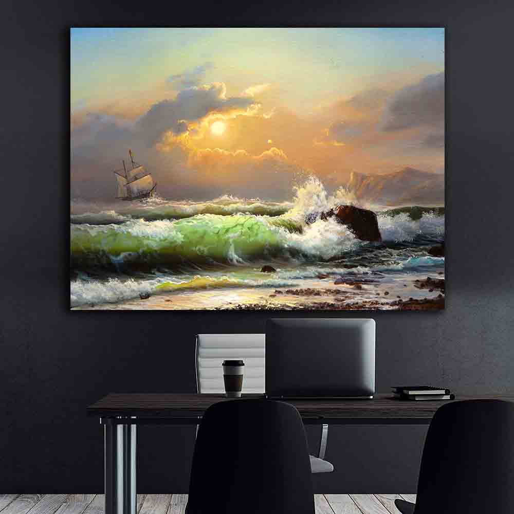 Leinwandbild - Segelboot