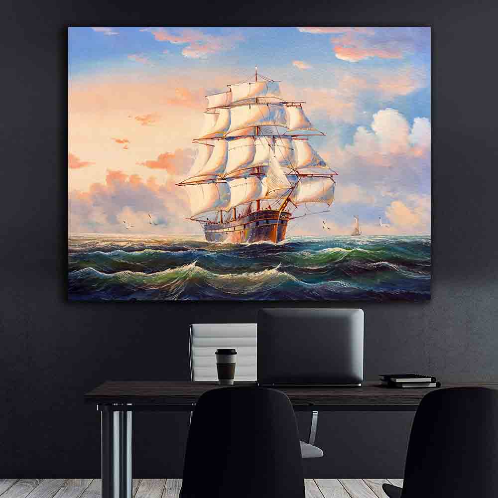 Leinwandbild - Segelboot