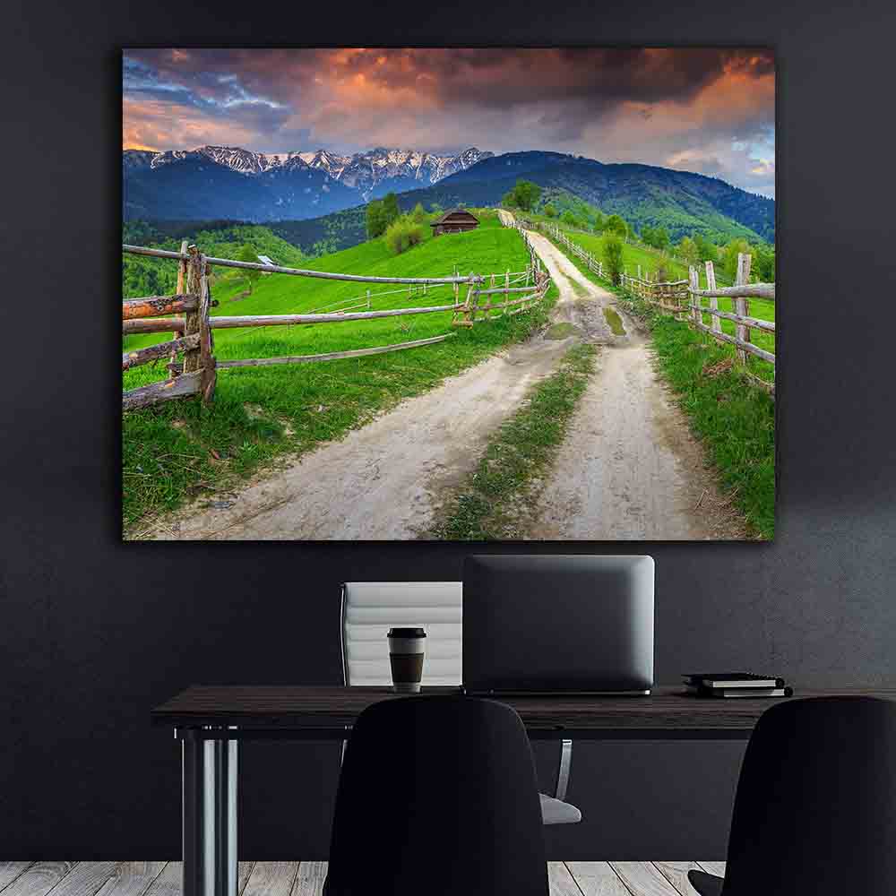 Leinwandbild - Sommerliche Alpenlandschaft