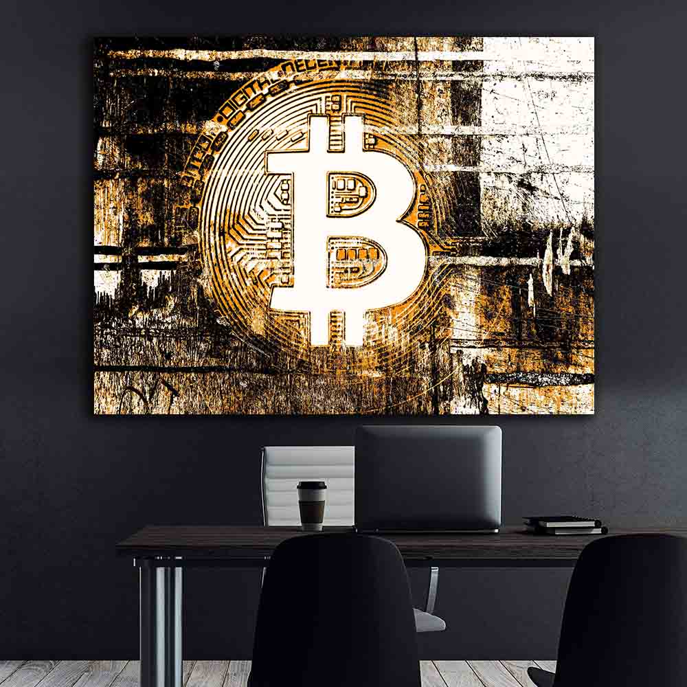 Leinwandgemälde - Bitcoin