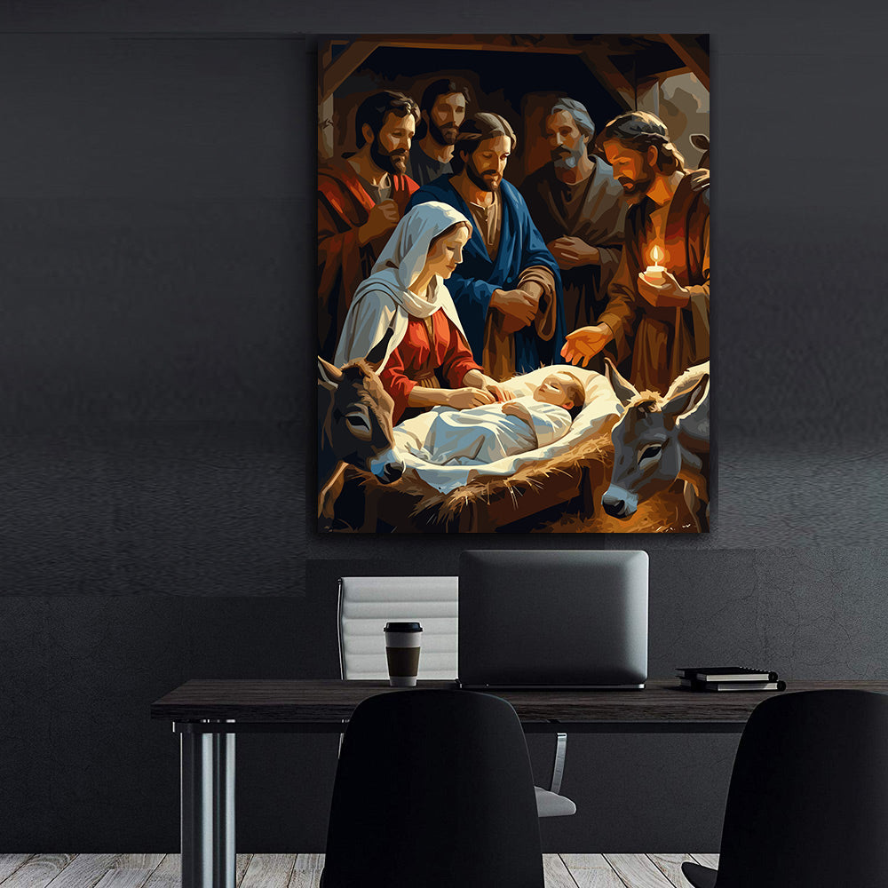 Set Pictură pe numere – Nașterea Domnului 6392