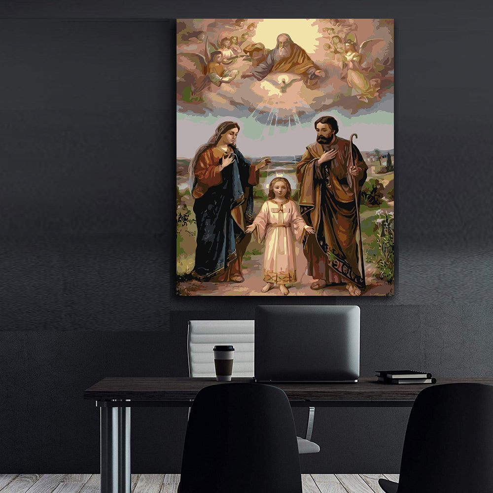 Set Pictură pe numere – Familia Sfântă 4725