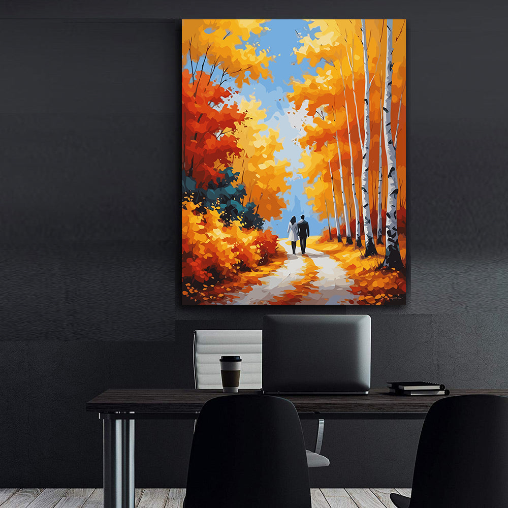 Set Pictură pe numere – Peisaj de Toamnă 6077