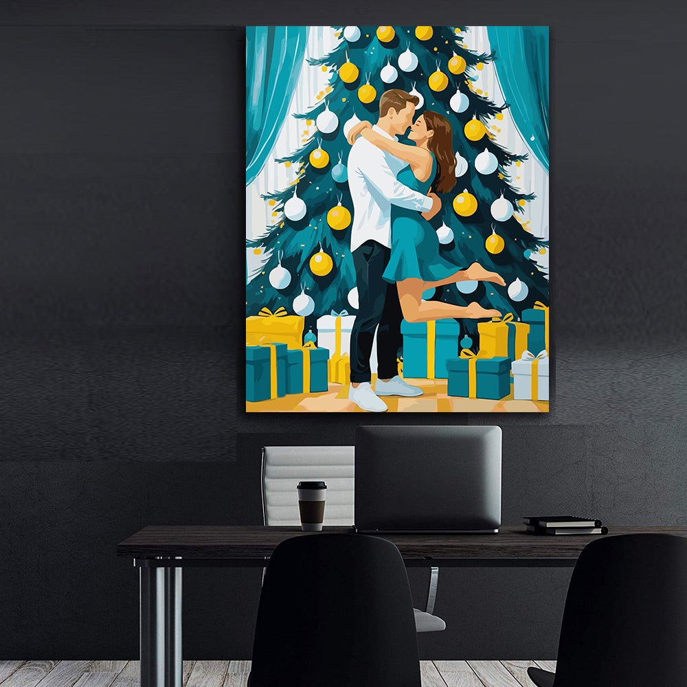 Set Pictură pe numere – Îndrăgostiți De Sărbători 6169