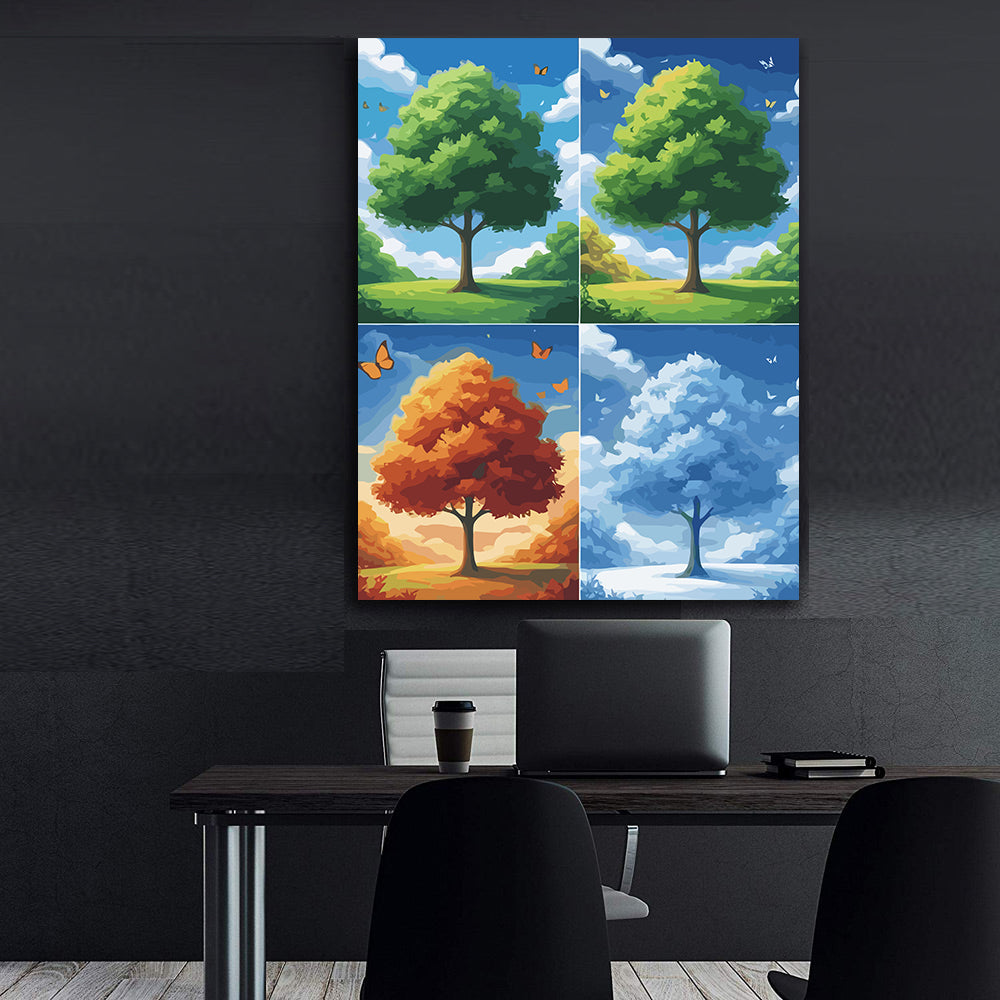 Set Pictură pe numere – Patru Anotimpuri 6065