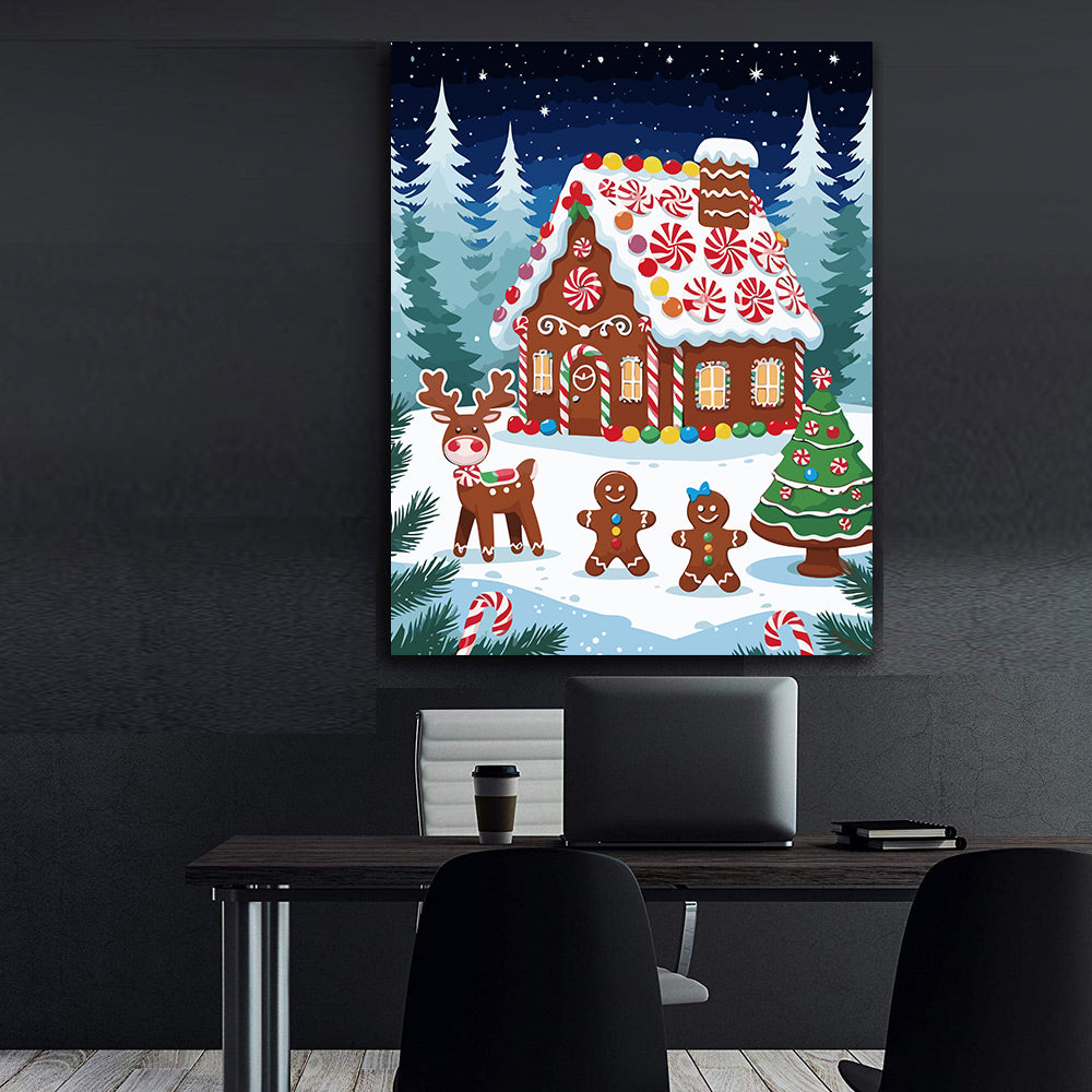 Set Pictură pe numere – Căsuță Din Tartă Dulce 6149