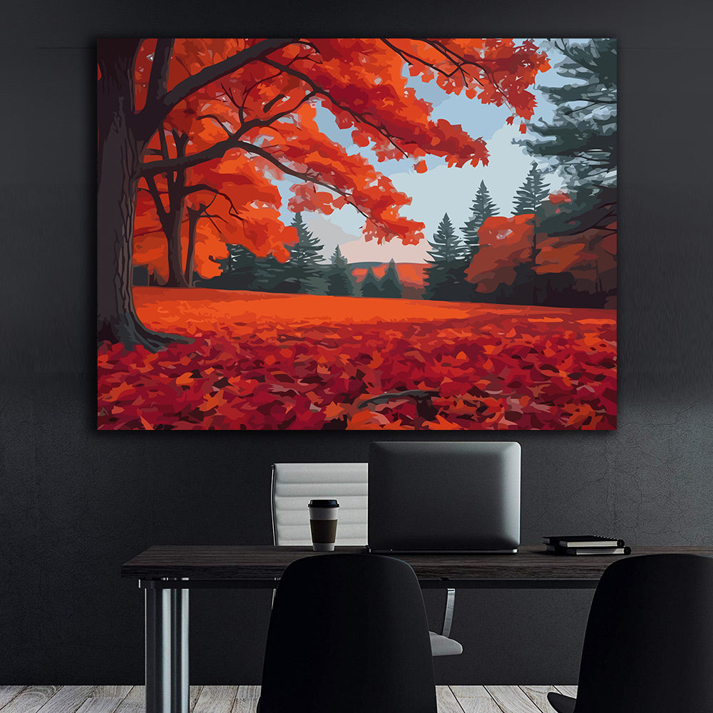 Set Pictură pe numere – Toamnă Roșiatică 6082