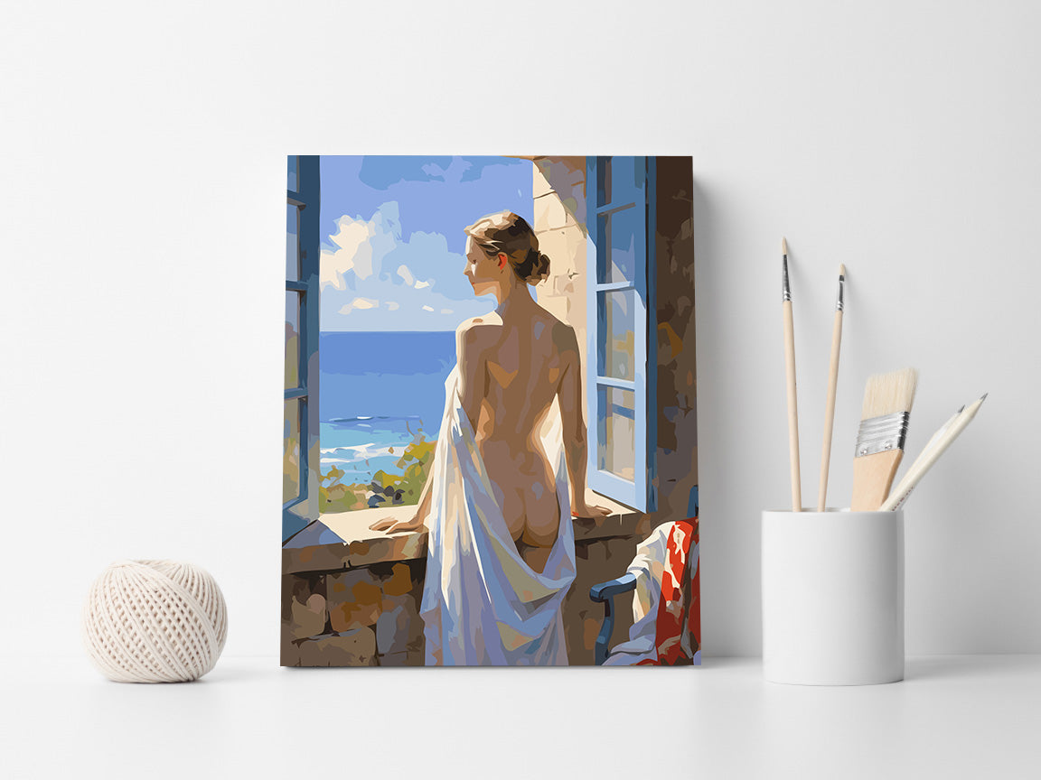 Set Pictură pe numere – Femeie Enigmatică 6439