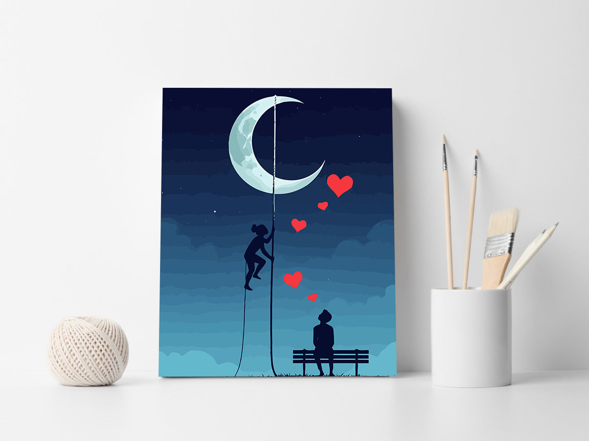 Set Pictură pe numere – Până La Lună Și Înapoi 6459