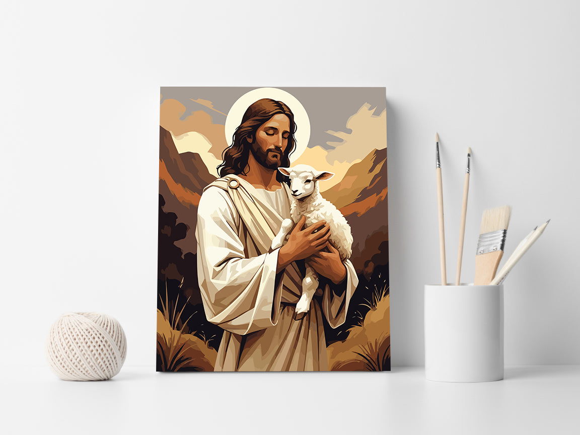 Set Pictură pe numere – Bunul Pastor 6311