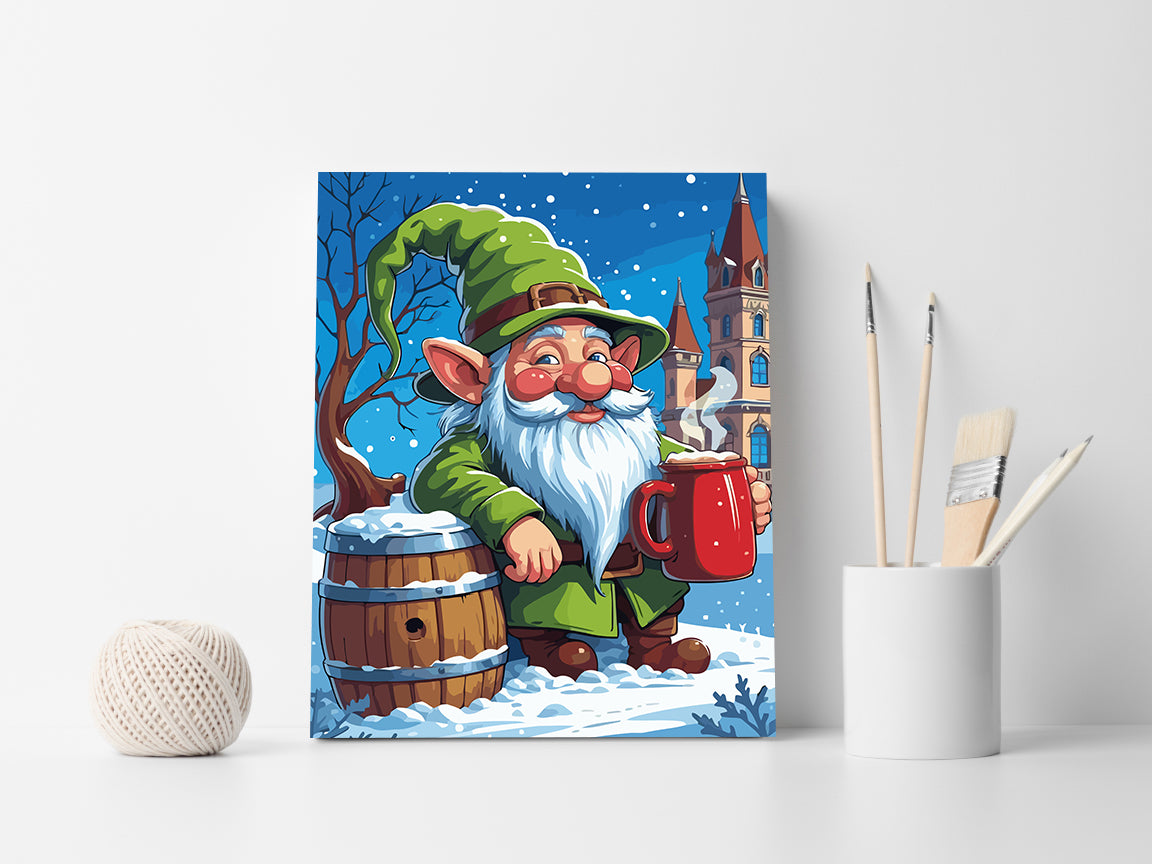 Set Pictură pe numere – Spiriduș De Crăciun 6216