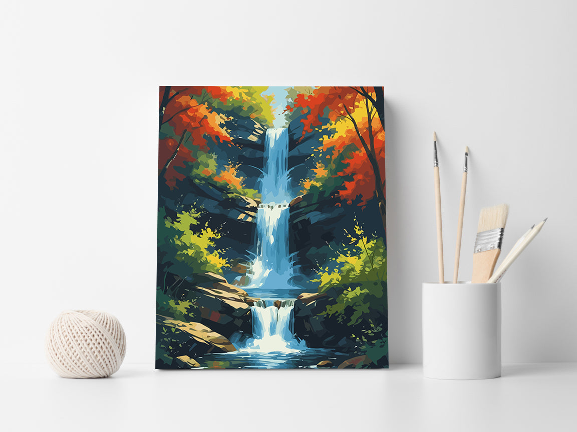 Set Pictură pe numere – Pădure Peisaj 6100